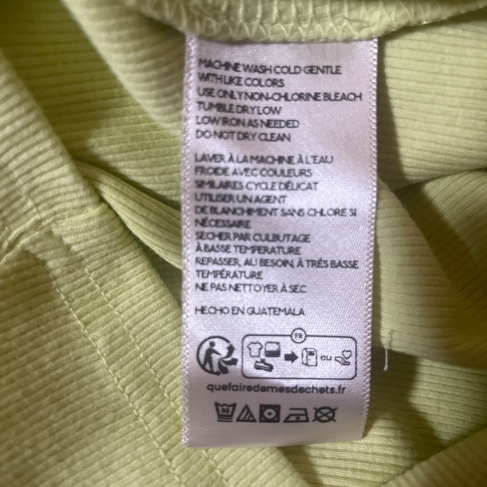 Pilcro Anthropologie NWOT Scoop Neck Tank in Chartreuse - Picture 3 of 4